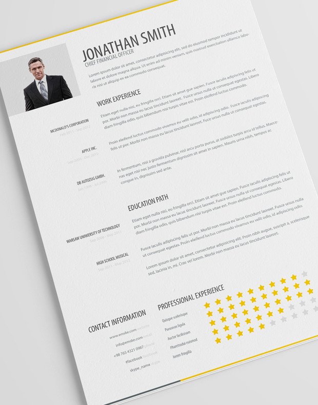 10  new fashion resume    cv templates for free download