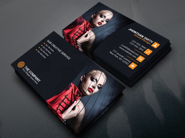 studio business card template psd free download