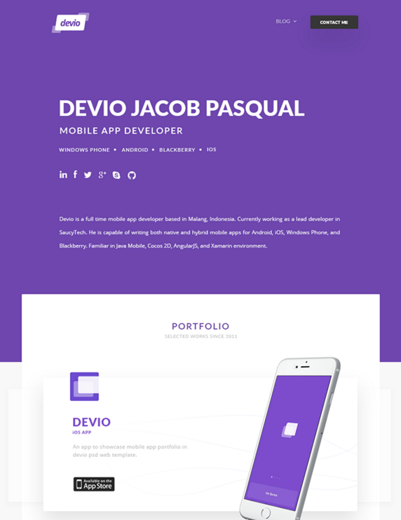 15 Best One Page Website Psd Templates For Web Designers 365 Web Resources